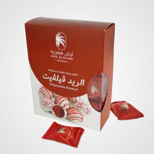 Dates Stuffed with Red Velvet and Coconut