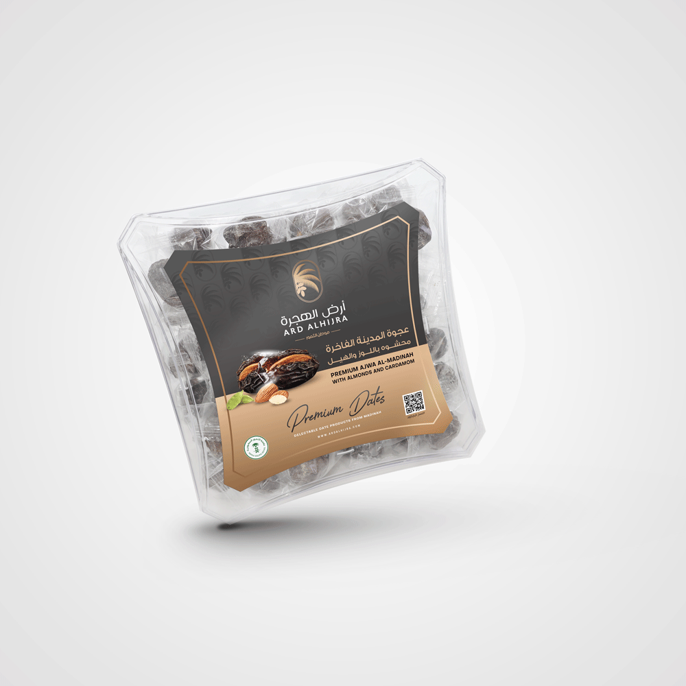 Medina Ajwa Dates With Almonds and Cardamom (Gift Boxes) – Ardal Hijra