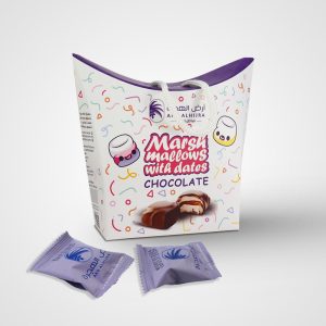 Marshmallow with Date Filling - Box with Rope